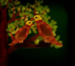 birds in love...